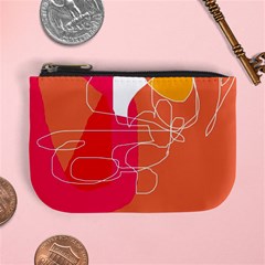 Orange Abstraction Mini Coin Purses by Valentinaart