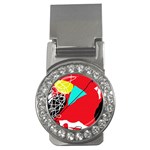 Colorful abstraction Money Clips (CZ)  Front