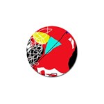 Colorful abstraction Golf Ball Marker Front