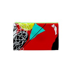 Colorful Abstraction Cosmetic Bag (xs) by Valentinaart