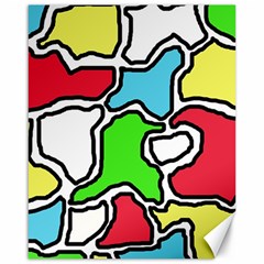 Colorful Abtraction Canvas 16  X 20  