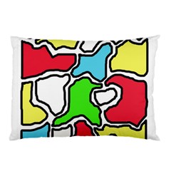 Colorful Abtraction Pillow Case by Valentinaart