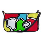 Colorful abtraction Shoulder Clutch Bags Front