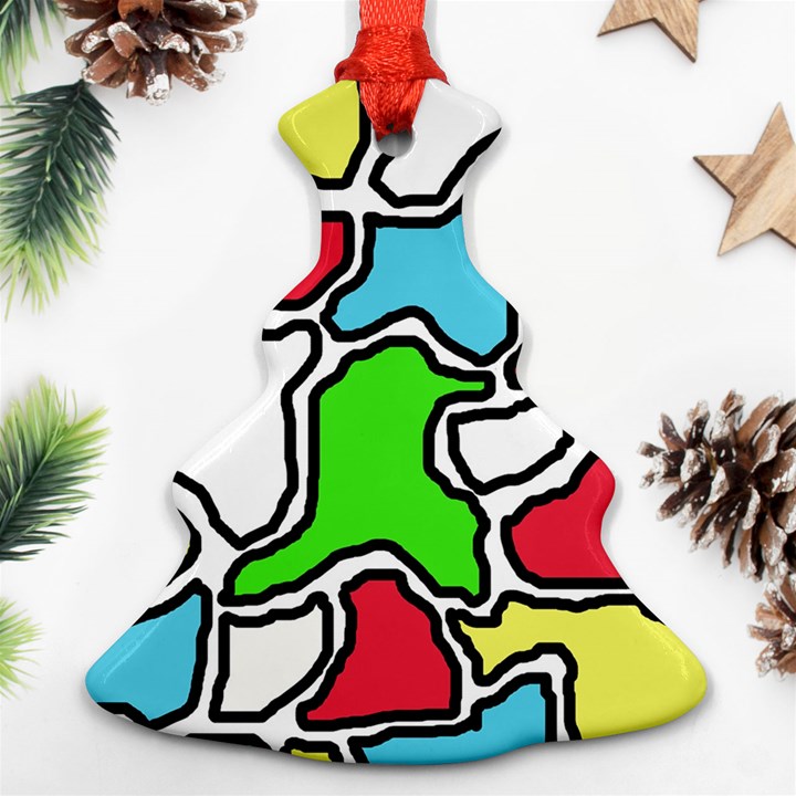 Colorful abtraction Ornament (Christmas Tree)