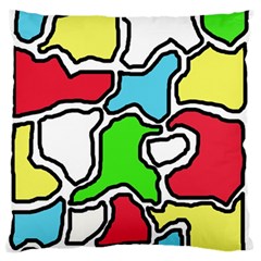 Colorful Abtraction Standard Flano Cushion Case (one Side) by Valentinaart