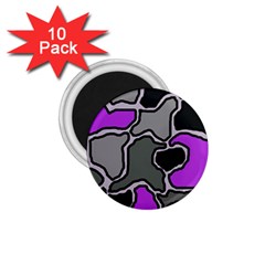 Purple And Gray Abstraction 1 75  Magnets (10 Pack)  by Valentinaart