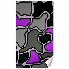 Purple And Gray Abstraction Canvas 40  X 72   by Valentinaart