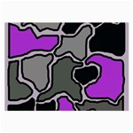 Purple and gray abstraction Large Glasses Cloth (2-Side) Front