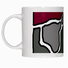 Decorative Abstraction White Mugs by Valentinaart