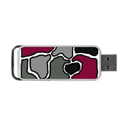 Decorative Abstraction Portable Usb Flash (two Sides) by Valentinaart