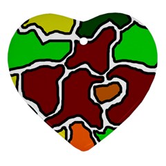 Africa Abstraction Ornament (heart)  by Valentinaart