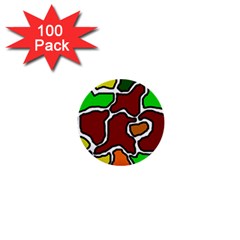 Africa Abstraction 1  Mini Buttons (100 Pack)  by Valentinaart