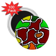 Africa Abstraction 2 25  Magnets (100 Pack)  by Valentinaart