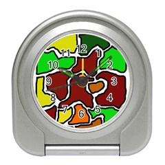 Africa Abstraction Travel Alarm Clocks by Valentinaart