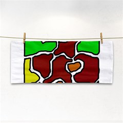 Africa Abstraction Hand Towel by Valentinaart