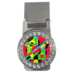 Colorful Geometrical Abstraction Money Clips (cz)  by Valentinaart