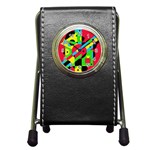 Colorful geometrical abstraction Pen Holder Desk Clocks Front