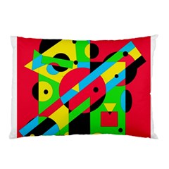 Colorful Geometrical Abstraction Pillow Case by Valentinaart