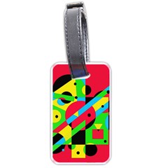 Colorful Geometrical Abstraction Luggage Tags (one Side)  by Valentinaart