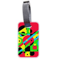 Colorful Geometrical Abstraction Luggage Tags (two Sides) by Valentinaart