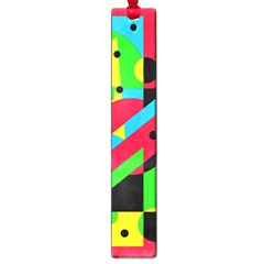 Colorful Geometrical Abstraction Large Book Marks by Valentinaart