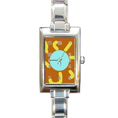 Abstract Sun Rectangle Italian Charm Watch by Valentinaart