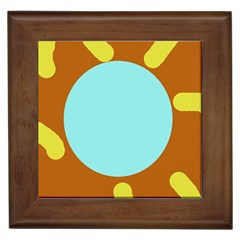 Abstract Sun Framed Tiles by Valentinaart