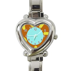 Abstract Sun Heart Italian Charm Watch by Valentinaart