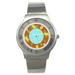 Abstract Sun Stainless Steel Watch by Valentinaart