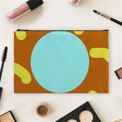 Abstract Sun Cosmetic Bag (large)  by Valentinaart