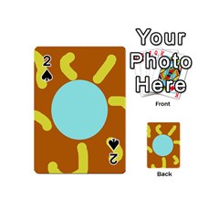 Abstract Sun Playing Cards 54 (mini)  by Valentinaart