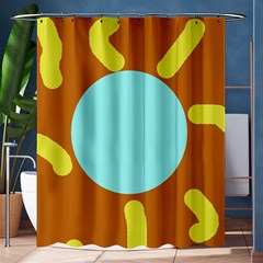 Abstract Sun Shower Curtain 60  X 72  (medium)  by Valentinaart