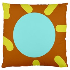 Abstract Sun Large Cushion Case (two Sides) by Valentinaart