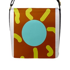 Abstract Sun Flap Messenger Bag (l)  by Valentinaart