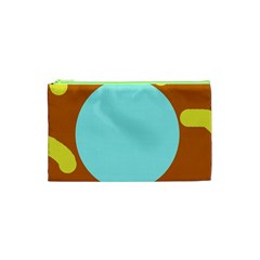 Abstract Sun Cosmetic Bag (xs) by Valentinaart