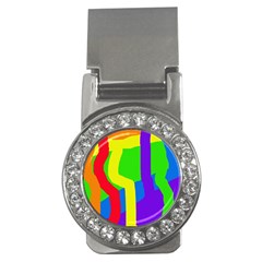 Rainbow Abstraction Money Clips (cz)  by Valentinaart