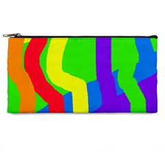 Rainbow Abstraction Pencil Cases by Valentinaart