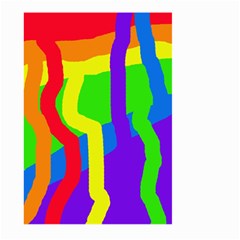 Rainbow Abstraction Large Garden Flag (two Sides) by Valentinaart