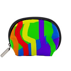 Rainbow Abstraction Accessory Pouches (small)  by Valentinaart