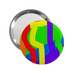 Rainbow Abstraction 2 25  Handbag Mirrors by Valentinaart