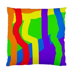 Rainbow Abstraction Standard Cushion Case (one Side) by Valentinaart