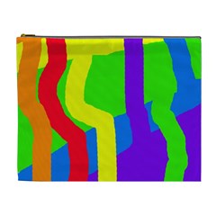 Rainbow Abstraction Cosmetic Bag (xl) by Valentinaart