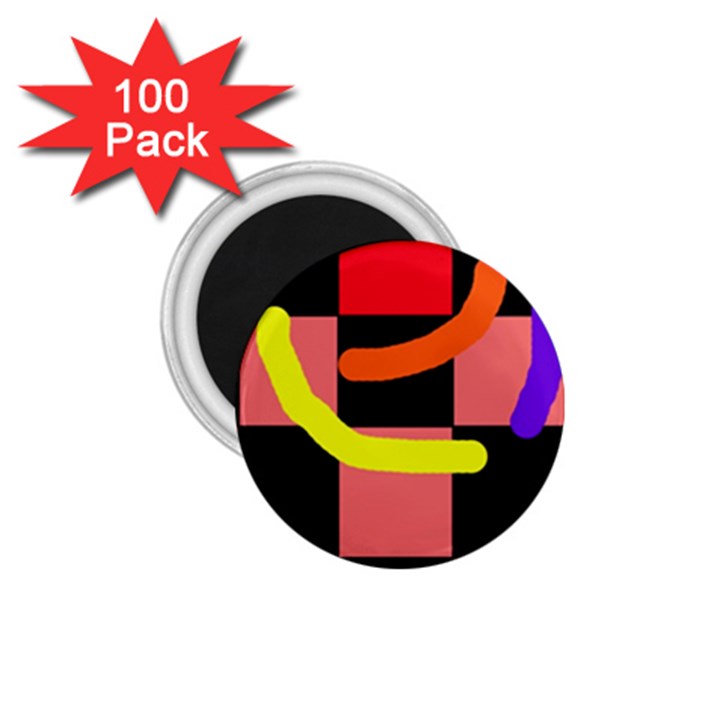 Multicolor abstraction 1.75  Magnets (100 pack) 