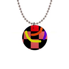 Multicolor Abstraction Button Necklaces by Valentinaart