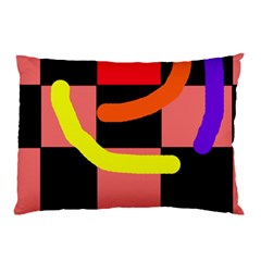 Multicolor Abstraction Pillow Case (two Sides) by Valentinaart