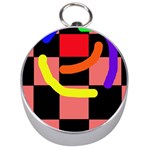 Multicolor abstraction Silver Compasses Front