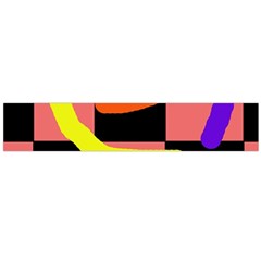 Multicolor abstraction Flano Scarf (Large)