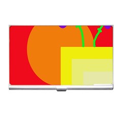 Colorful Abstraction Business Card Holders by Valentinaart