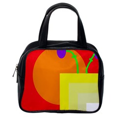 Colorful Abstraction Classic Handbags (one Side) by Valentinaart