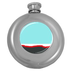 Simple Decorative Design Round Hip Flask (5 Oz) by Valentinaart